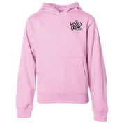 WF Hoodie in Light Pink, Youth